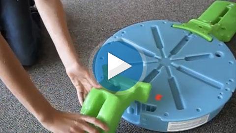 Teeter Ball video assembly
