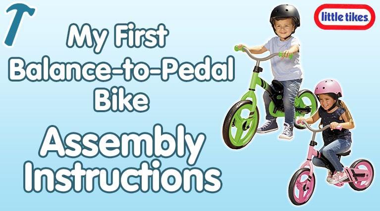 My First Balance-to-Pedal Bike new video assembly
