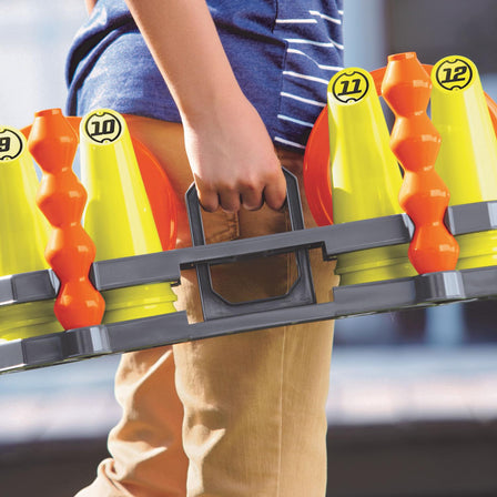 Hours of Fun 4-in-1 Backyard Games™ - 
The base for Ring Toss doubles as a carrying case for easy storage and quick cleanup