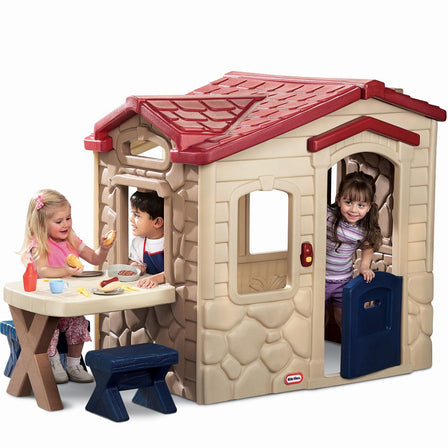 Picnic on the Patio™ Playhouse - 
Use the window to pass meals from the kitchen to guests outside.