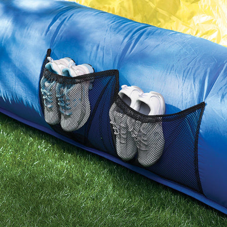Shady Jump 'n Slide™ Bouncer - 
Shoe storage.