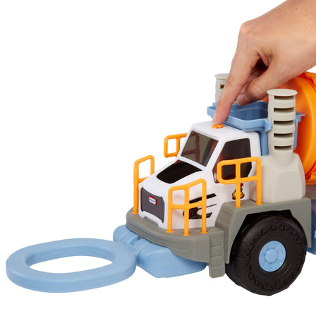 Big Adventures™ Metal Detector Mining Truck - 
Push the button on the top of cab to turn the metal detector on while driving.