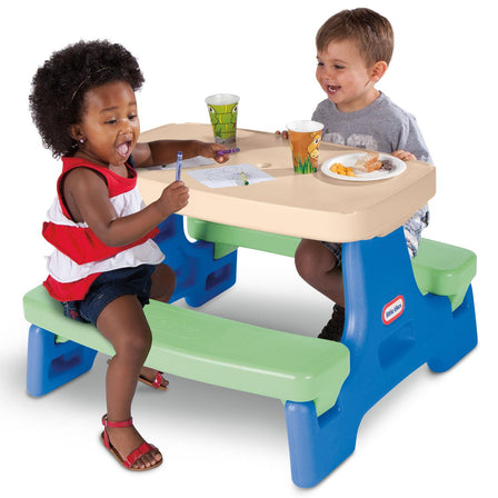 Easy Store™ Jr. Play Table - Blue/Green - 
Easy Store Jr. Play Table seats up to 4 kids.