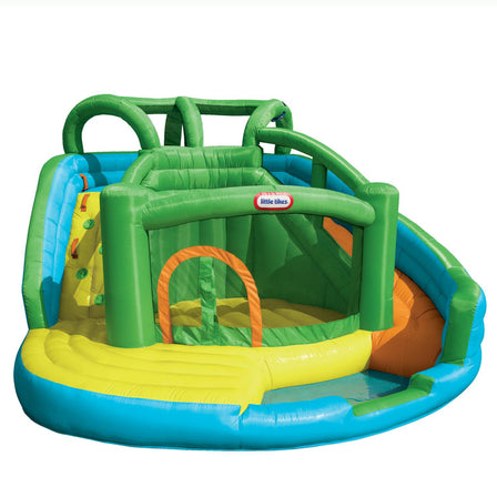 2-in-1 Wet 'n Dry Bouncer & Water Slide - 
Add water it becomes a wet bounce water slide; keep it dry and it's a big bouncing play place.