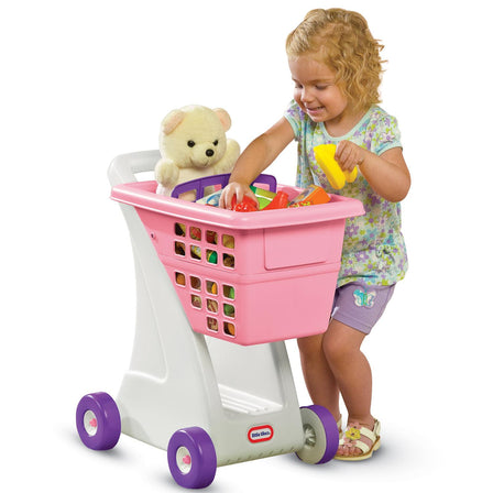 Shopping Cart - Pink - 
Kids can take their favorite toy along for the ride in the shopping cart seat.