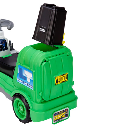 Dirt Digger™ Garbage Scoot - 
The bin really works, making roleplay come to life as toddlers move the bin up and dump the trash.