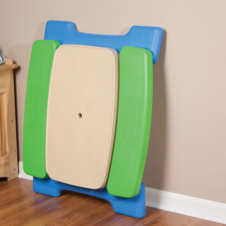 Easy Store™ Jr. Play Table - Blue/Green - 
Play table unlocks and folds for portability or storage.