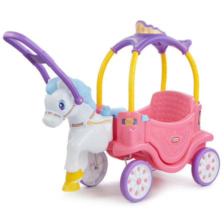 Princess Horse & Carriage - 
Parents can pull the horse and carriage by the reins.