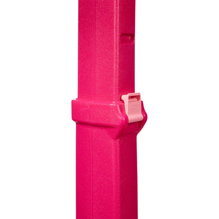 TotSports™ Easy Score™ Basketball Set - Pink - 
Basketball rim height is easy to adjust.