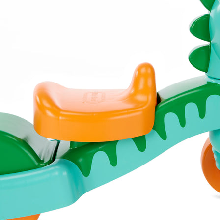 Go & Grow™ Dino - 
Seat is adjustable as your child grows.