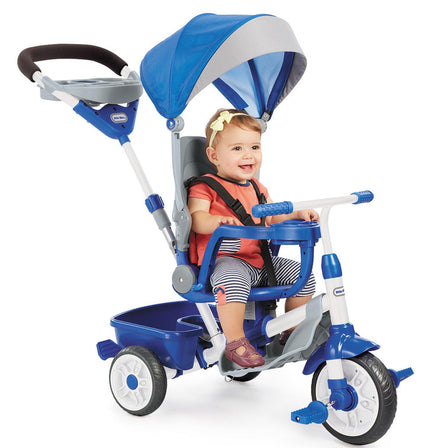 Perfect Fit™ 4-in-1 Trike - Blue - 
Stage 1- Parents push and control the trike.