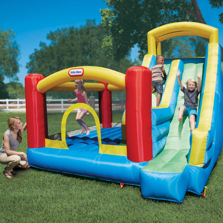 Giant Slide Bouncer - 
When it comes to large inflatable toys for kids the Giant Slide Bouncer offers tons of fun.