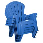Garden Chair - Blue 4 Pack