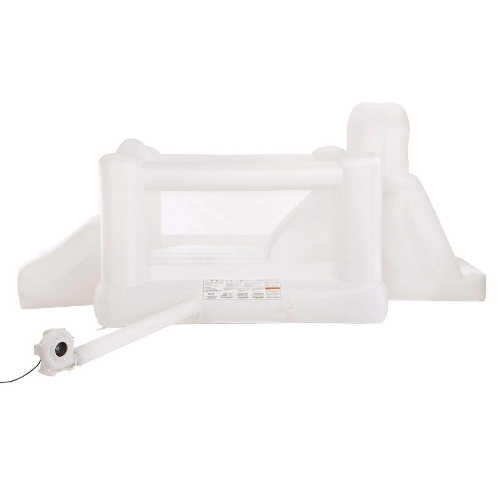 Cloud Collection™ Jump ‘n Double Slide Bouncer – White