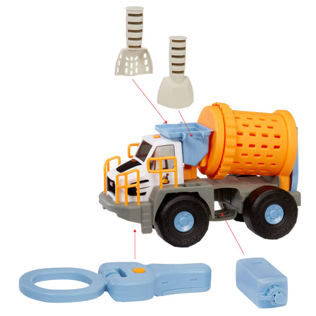 Big Adventures™ Metal Detector Mining Truck - 
Take apart the Metal Detector Mining Truck and transform it into four, real working tools: metal detector, rock tumbler, water tank, and shovels.
