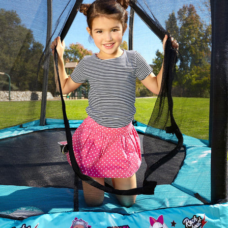 LOL Surprise™ 7ft Trampoline - 
Entrance door is convenient for kids to go in and out.
