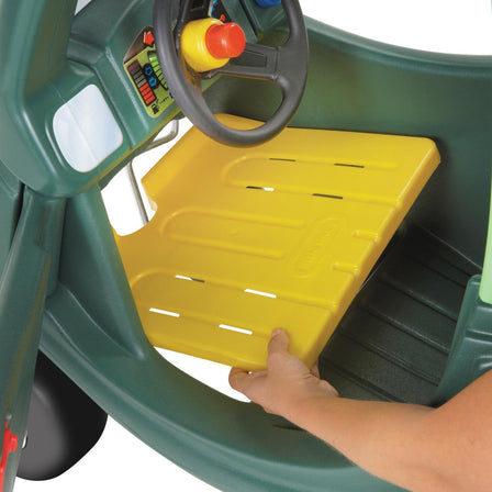 Little Tikes Cozy Coupe® Dino - 
Removable floor board allows kids to use foot-to-floor power.