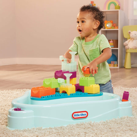 Build & Splash™ Water Table with 25+ Accessories - 
Removable legs for floor play or standing fun for little ones.