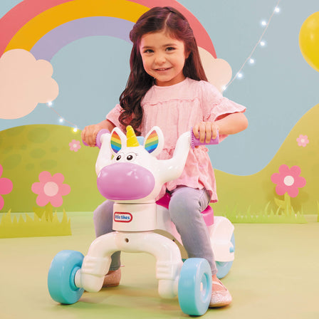 Go & Grow™ Unicorn - 
This cute, friendly design is easy to steer, scoot and ride on, and suitable for indoor and outdoor play.