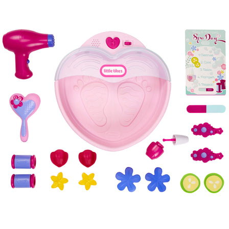 Play & Pamper Spa Set™ - 
Includes 17 accessories so kids can pretend to be at the salon or spa for facials, hair, and nail treatments.