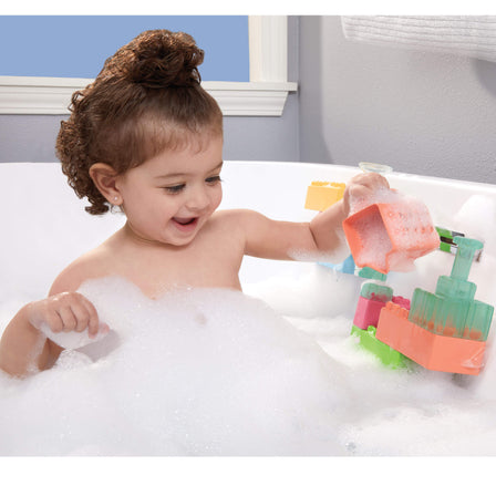 Baby Builders™ -  Splash Blocks™ - 
Bring fun and excitement to bath time, and float, scoop and pour your way to sudsy smiles.