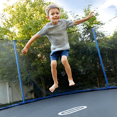 Mega 15-foot Trampoline - 
Jumping, bouncing, and soaring kids will Play Big! with the Mega 15-Foot Trampoline.