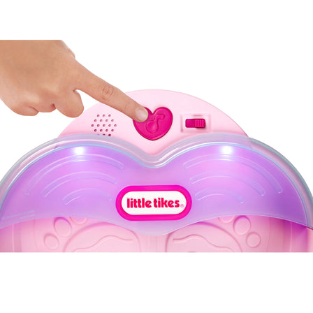 Play & Pamper Spa Set™ - 
Activate LED lights and listen to soothing spa music while you enjoy your foot massage.