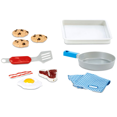 First Oven - 
Includes 10 accessories so kids can pretend to cook up whatever they imagine.