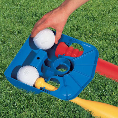 TotSports™ T-Ball Set - 
Base doubles for storage.