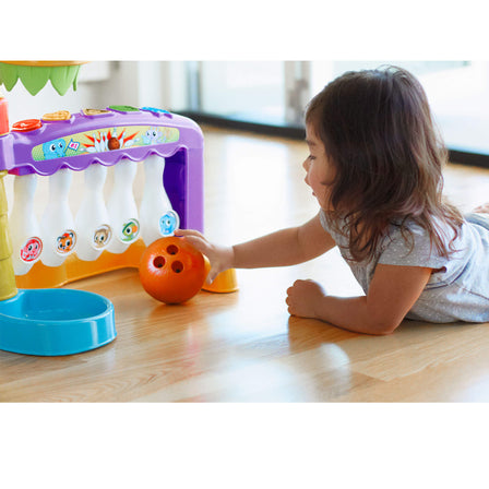 Learn & Play™ 3-in-1 Sports Zone™ - 
Move the pins to hear all the different tunes, sayings, and animal sounds.