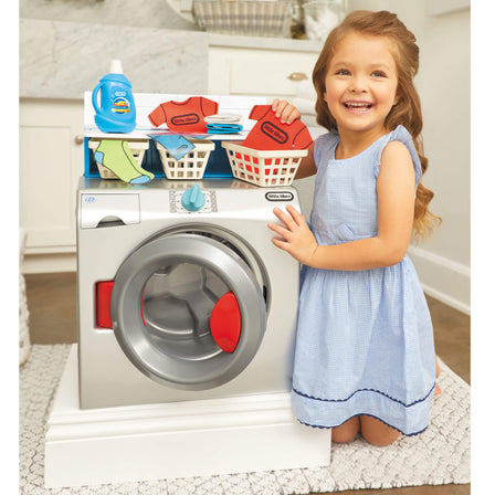 First Washer - Dryer - 
Kids can pretend they’re doing laundry for hours of play fun.