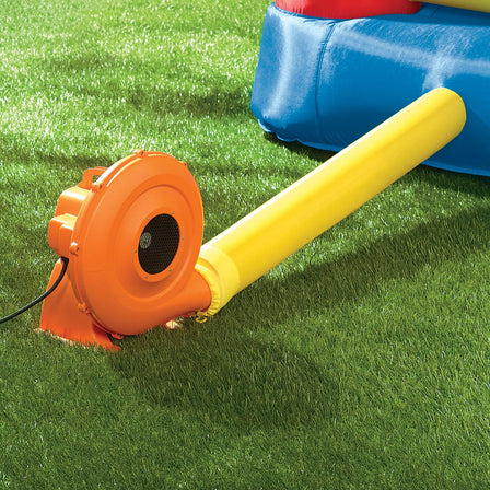 Junior Sports 'n Slide™ Bouncer - 
After inflation, blower must run continuously while children are playing.